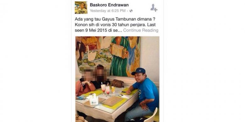 Menkumham: Kemungkinan Gayus Keluar Saat Sidang Cerai