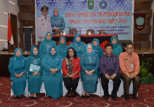 TP PKK Bengkalis Ikuti Rakon Provinsi 