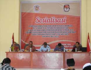 KPU Kampar Sosialisasikan PKPU No 9 Tahun 2016