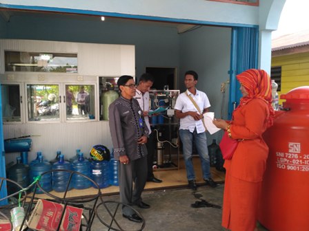 Ditemukan Depot Air Minum Belum Kantongi Izin di Bengkalis