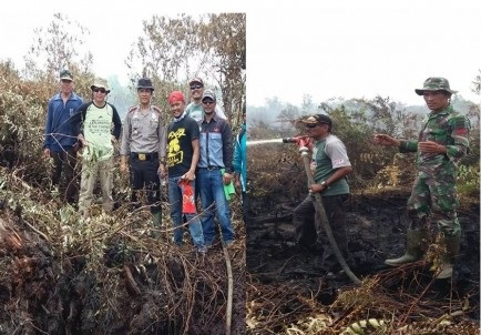 Selain Padamkan, Polres Dumai Terus Buru Pelaku Karlahut 