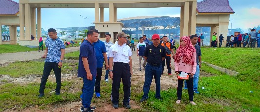Bupati Kuansing Perintahkan Segera Tuntaskan Jalan Akses ke Pasar Modern 
