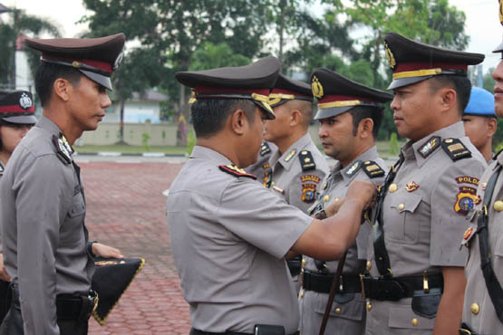 10 Pejabat Polres Bengkalis Resmi Dimutasi