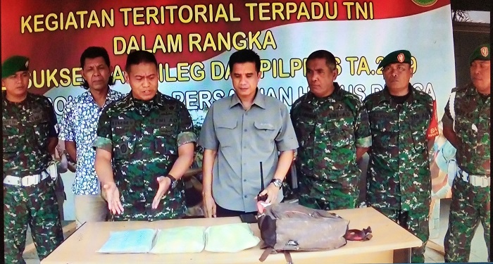 KODIM 0303 BENGKALIS TEMUKAN RIBUAN  PIL EKTASI TANPA PEMILIK