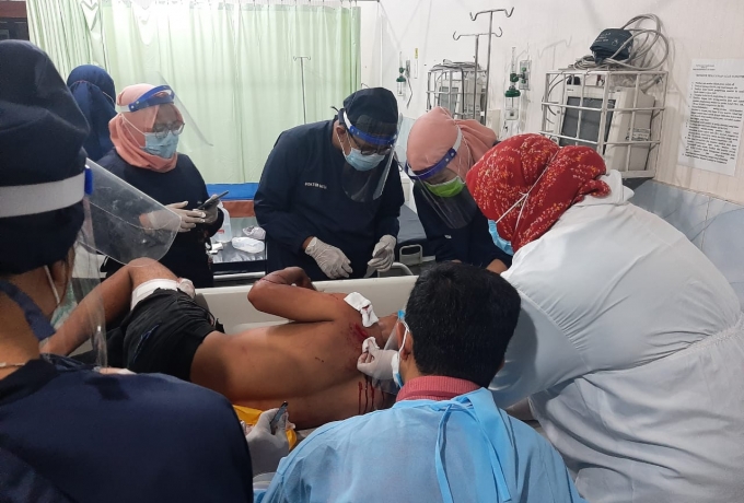 Pedagang Nenas di Pekanbaru Ditikam 