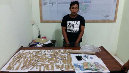 Miliki 168 Paket Ganja, Warga Rengat Ditangkap Polisi 