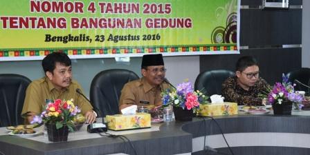 Tambah PAD dari IMB, Pemkab Bengkalis Mulai Sosialisasikan Perda Bangunan Gedung 