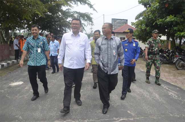 Kepala BRG Berkunjung ke Bengkalis, Bupati Amril Laporkan Potensi Kerusakan Gambut