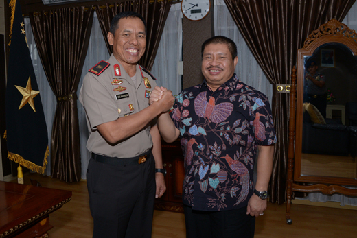 Bahas Tiga Poin Penting, Bupati Bengkalis Temui Kapolda Riau