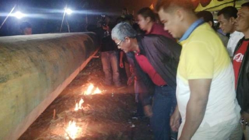 Layur Jalur Desa Sawah, Bupati Kumpulkan Sumbangan Senilai Rp122 Juta 