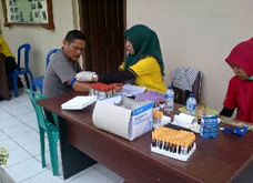 235 Anggota Polri dan PNS Polres Meranti Tes Urine 