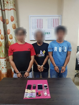Di Duga Gunakan Barang Haram 3 Pria di amankan Polisi Satu Masih DPO.