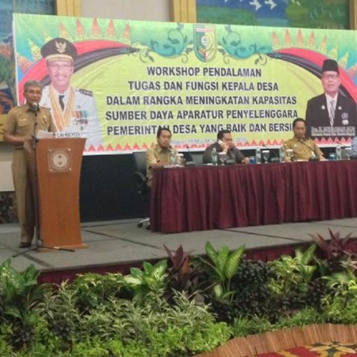 118 Kades se-Kuansing Ikuti Workshop di Pekanbaru.