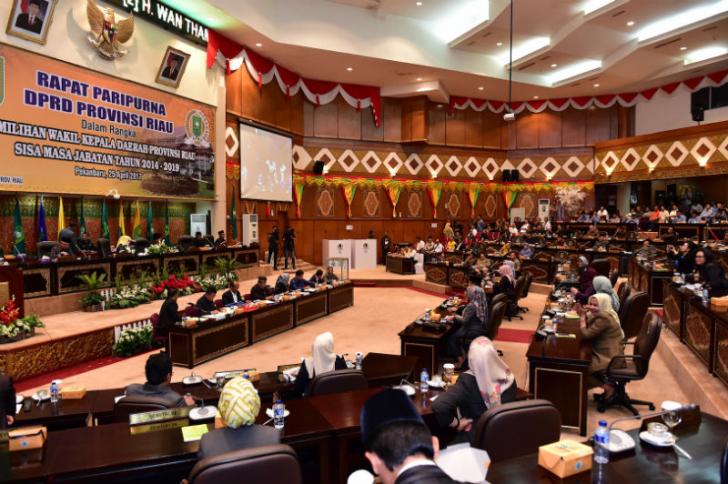 Rapat Paripurna DPRD Riau, Agenda Pemilihan Wakil Kepala Daerah Provinsi Riau 