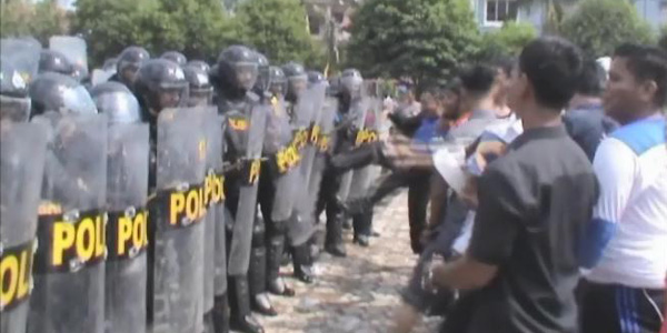 Polres Rohul Gelar Simulasi Sispam Kota Pengamanan Pilkada Serentak 