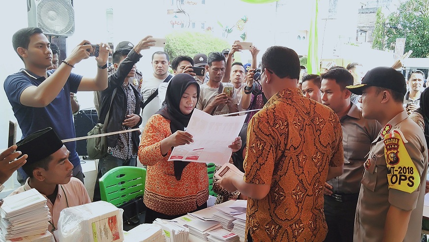 KPU Rohil Sukses Laksanakan Simulasi Pemilu 2019