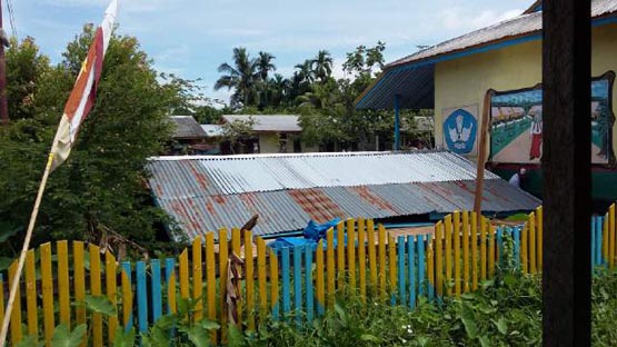 Puting Beliung, 9 Rumah Rusak dan Parkiran SD Runtuh di Gaung, Inhil