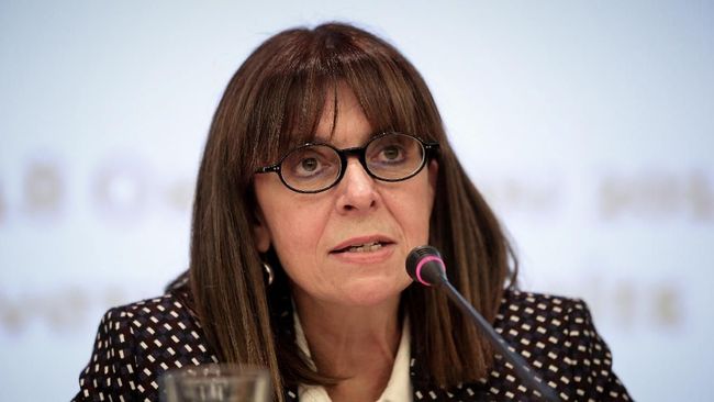 Ekaterini Sakellaropoulou Jadi Presiden Wanita Pertama Yunani 