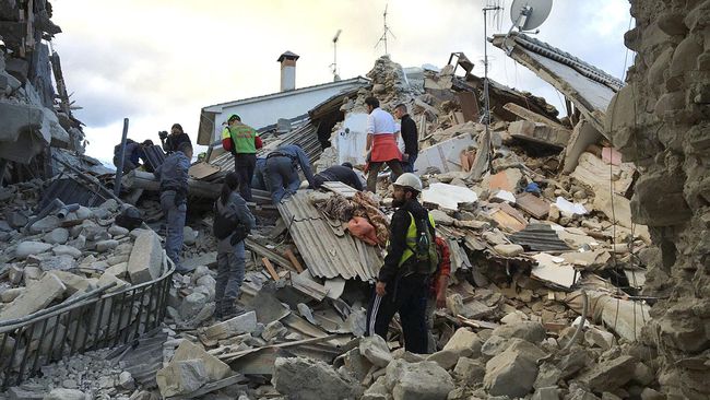 Gempa Guncang Italia