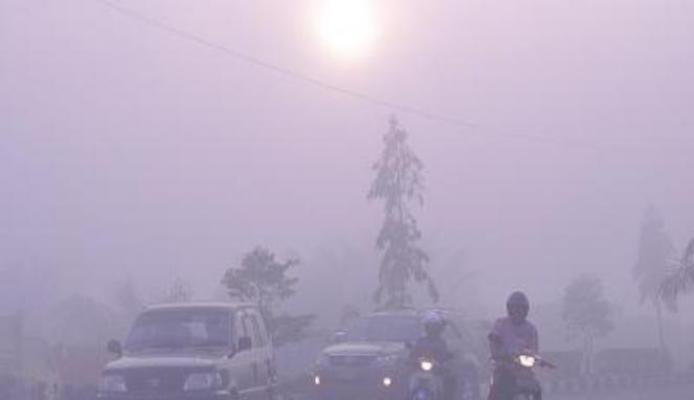Titik Hotspot Nihil Tapi Jarak Pandang Di Pelalawan Hanya 100 Meter 