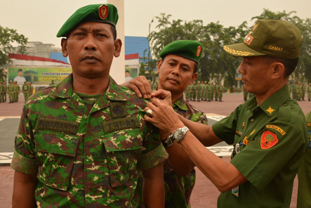 Ratusan Linmas Bengkalis Siap Amankan Pilkada