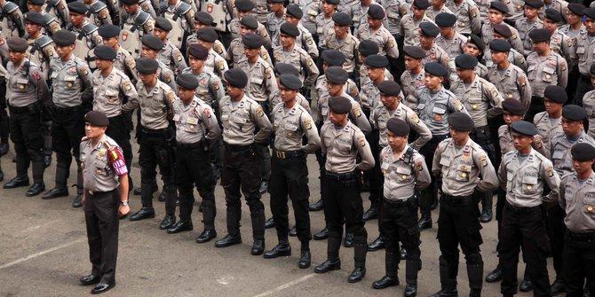 100 Personil Polres Kampar Amankan Deklarasi Paslon