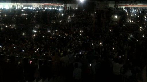 Jelang Kedatangan Prabowo, Lampu di Gelanggang Remaja Mati
