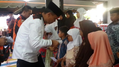 Peduli Anak Yatim MPC Pemuda Pancasila Rohil Berikan Bantuan 