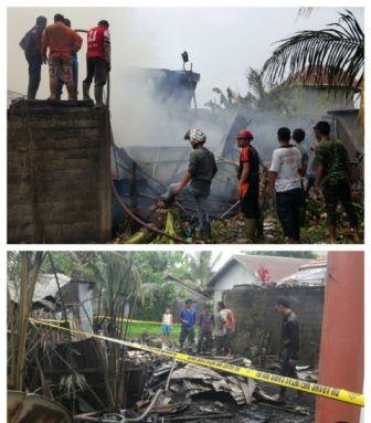 Dua Unit Rumah di Tembilahan Hulu, Inhil Ludes Terbakar