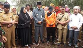 Penjabat Bupati Inhu Tinjau Lokasi Hilangnya Yurnalis