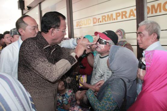 Digelar Operasi Katarak Gratis Sempena HUT ke-17 Rohil dan HKG PKK ke-44