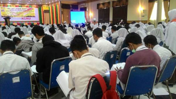 Sempena Muswil PKS ke-IV Riau di Siak, Ratusan Pelajar SMA Ikuti Try Out