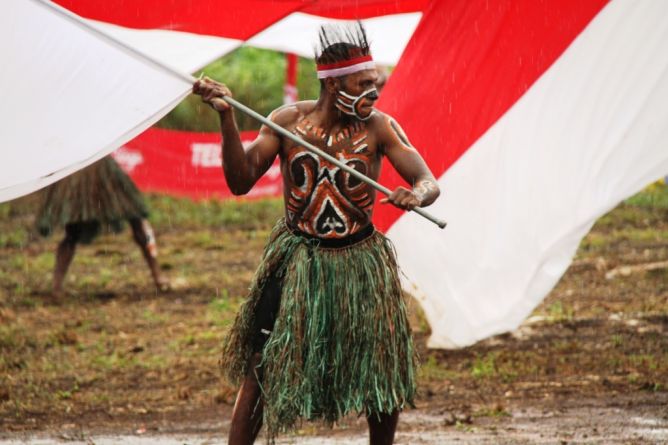 Oknum Tentara Papua Nugini Turunkan Paksa Bendera Merah Putih di Perbatasan
