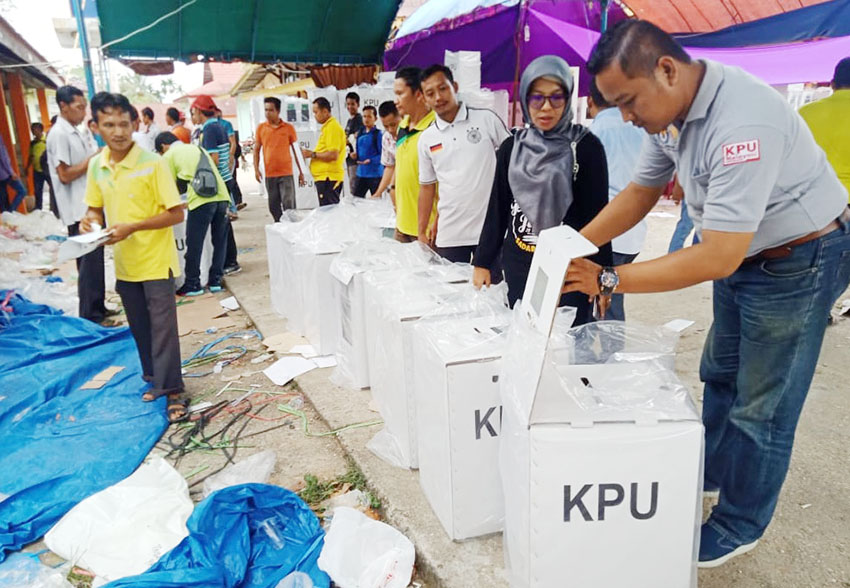 Hari Ini Terakhir Pengiriman Kotak Surat Suara ke TPS di Inhu