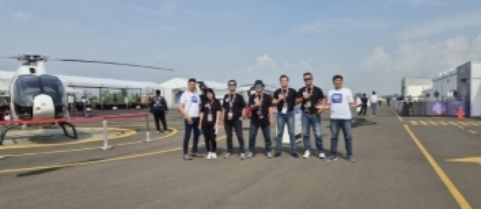 BRI Gatot Subroto Suport Pameran Heli Expo Asia di Cengkareng