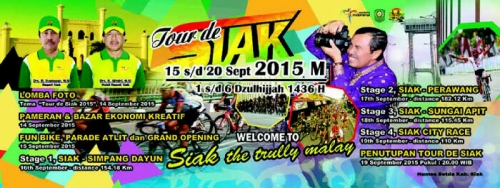 Ditunda Akibat Kabut Asap, Tour de Siak 2015 Kembali Digelar 23 November Ini 