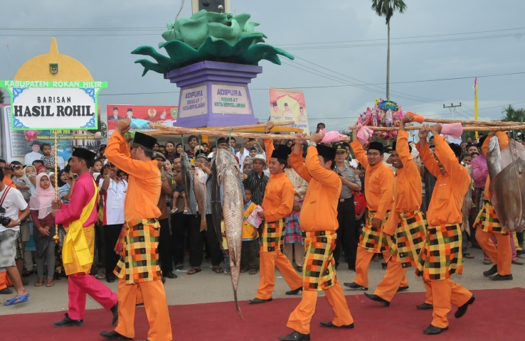 Pawai Takruf MTQ XXXIV Provinsi Riau di Siak, Rohil Kirim Lebih 700 Peserta
