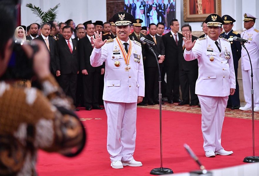 Presiden Joko Widodo Lantik Syamsuar-Edy Natar Sebagai Gubernur dan Wakil Gubernur Riau 