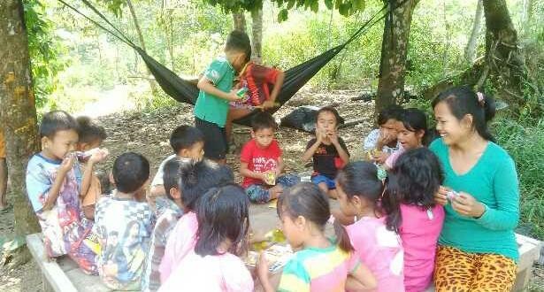 Jauh di Pelosok, Masyarakat Pangkalan Kapas Dirikan Pondok Belajar dan Pustaka 