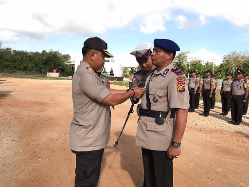 Kapolres Kelima di Kota Sagu Lantik Kasat Pol Air Perdana.