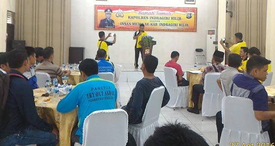 Kapolres Inhil Gelar Ramah Tamah dengan Wartawan 