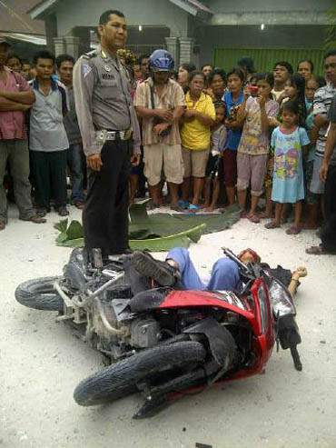 Ditabrak Pick Up, Seorang Pelajar Tambusai Rohul Tewas di TKP