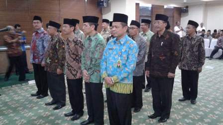 Ahmad Supardi Dilantik Menag sebagai Kakanwil Kemenag Riau 