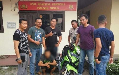 Sepeda Motor Wanita Setengah Abad Dicuri, Polisi Tangkap Pelaku di Minas