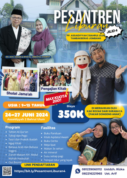 Pesantren Liburan di PP As Saidiyyah 2 Dibuka Lagi, Buruan Daftar