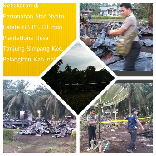 Termasuk 2 Rumah, Karyawan PT TH Indo Plantation di Pelangiran, Inhil Tewas Terbakar 