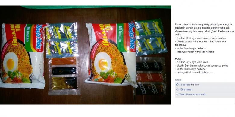 Soal Indomie Goreng Palsu, Ini Penjelasan Indofood
