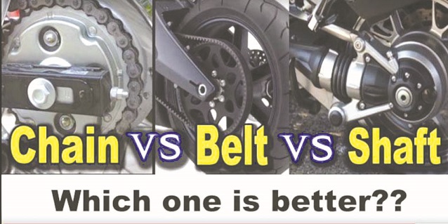 Ideal Mana, Motor dengan Rantai, Belt atau Shaft? 