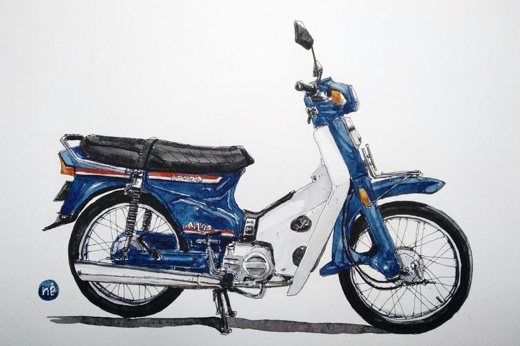 Honda Astrea Star Biru, Bebek Retro yang Jadi Incaran 