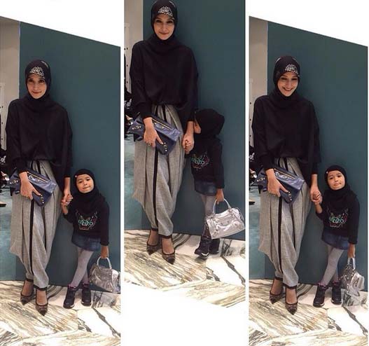 Ineke Koesherawati & Alia, Kompak Jadi Family Hijabers